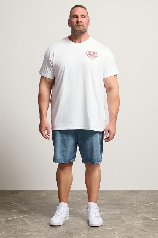 BadRhino Big & Tall White England T-Shirt | BadRhino 1