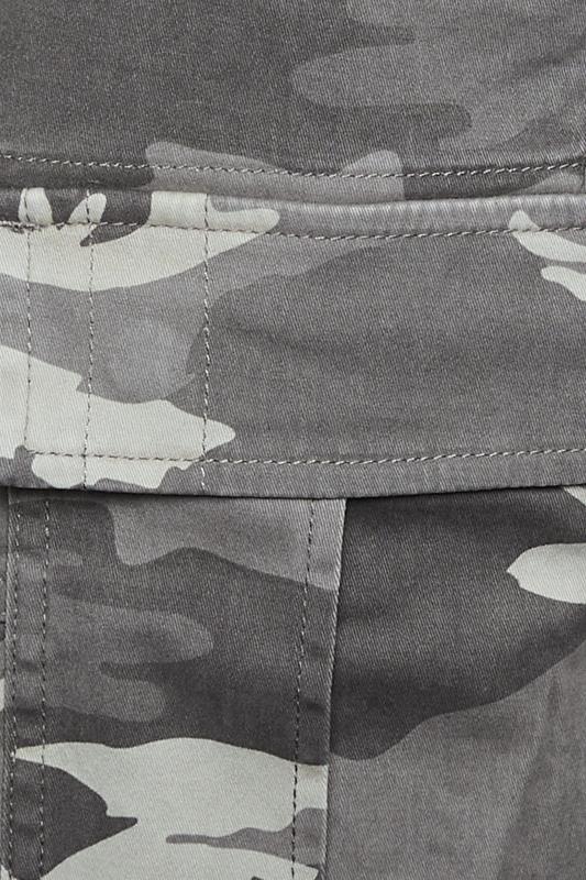 BadRhino Big & Tall Grey Camo Cargo Shorts | BadRhino 4