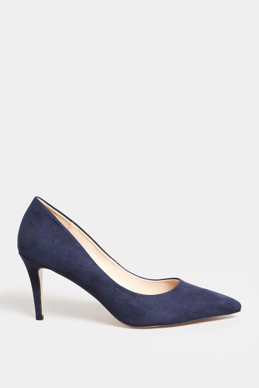 LTS Tall Navy Blue Point Court Heels In Standard Fit | Long Tall Sally