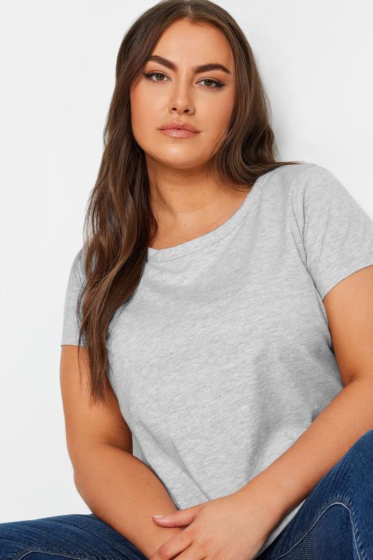 YOURS Plus Size Olive Green Essential T-Shirt | Yours Clothing 4
