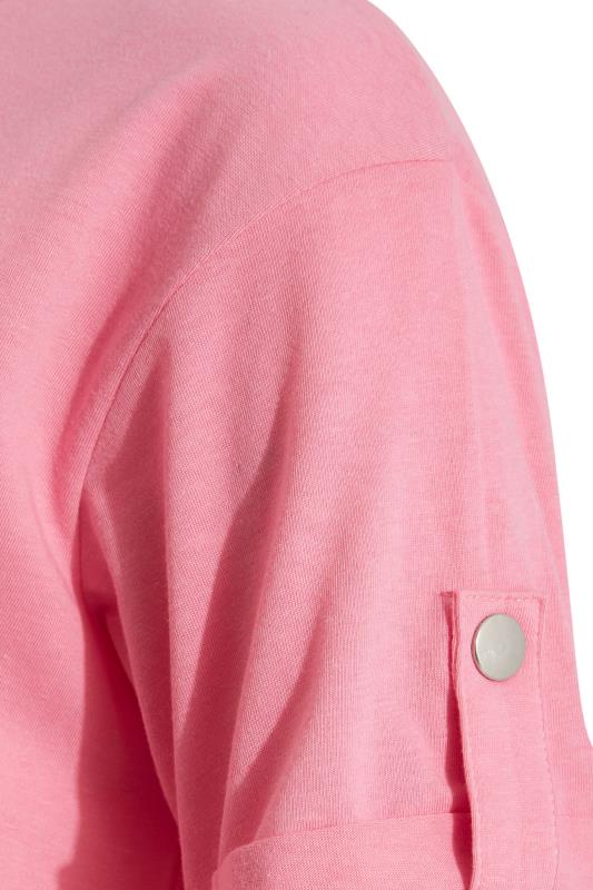 Tall Women's LTS Pink Short Sleeve Pocket T-Shirt | Long Tall Sally 5