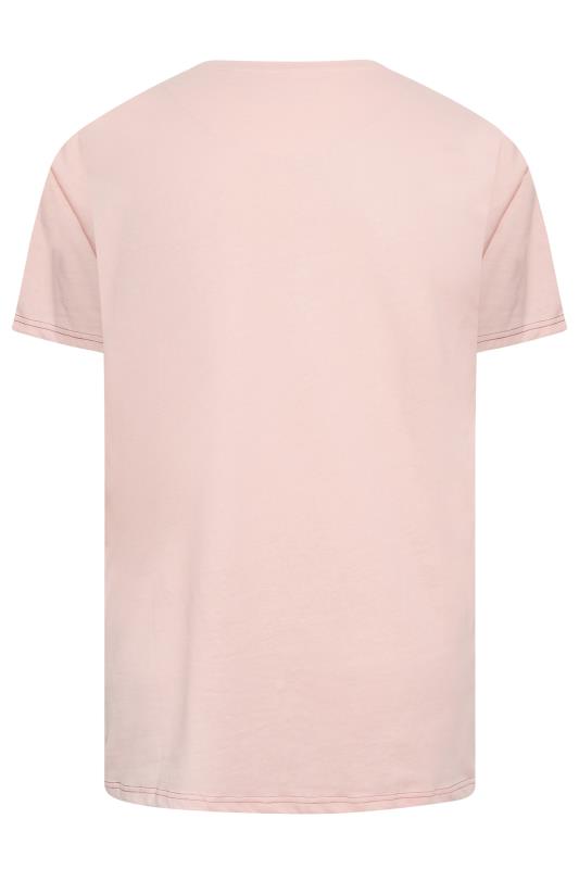 KAM Big & Tall Pink Beach Rider T-Shirt | BadRhino 4