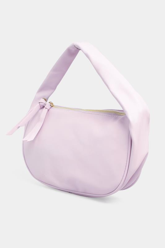 Plus Size Light Purple Slouch Handle Bag | Yours Clothing 2