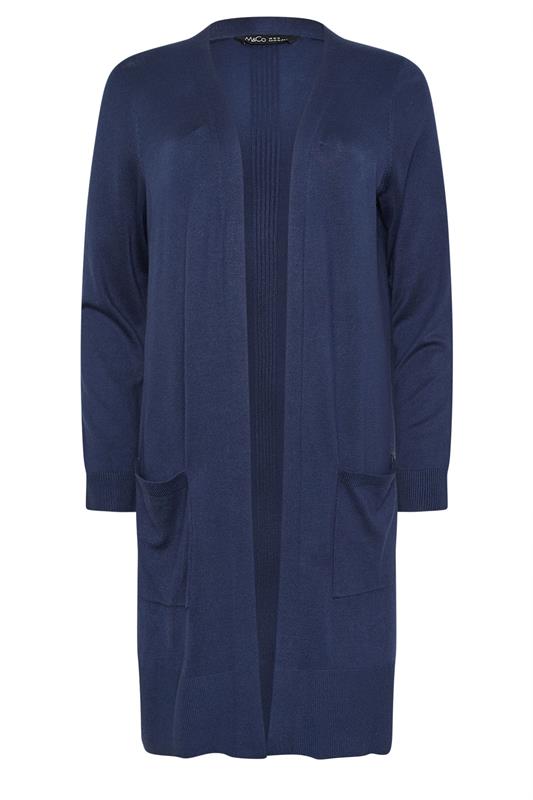 M&Co Navy Blue Longline Cardigan | M&Co 5