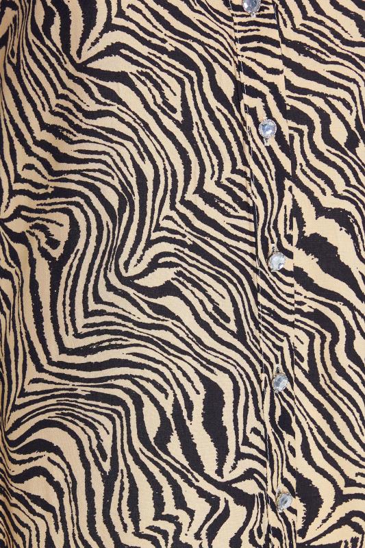 M&CO Brown Zebra Print Shirt | M&Co 5