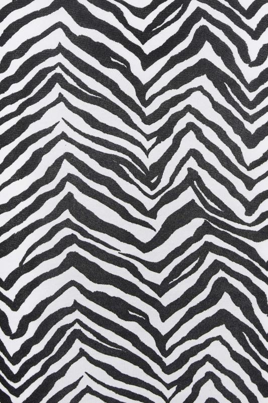 LTS Tall Black Zebra Print Sleeveless Jersey Mini Dress | Long Tall Sally 4