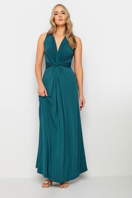 LTS Tall Women's Blue Knot Front Maxi Dress | Long Tall Sally 2