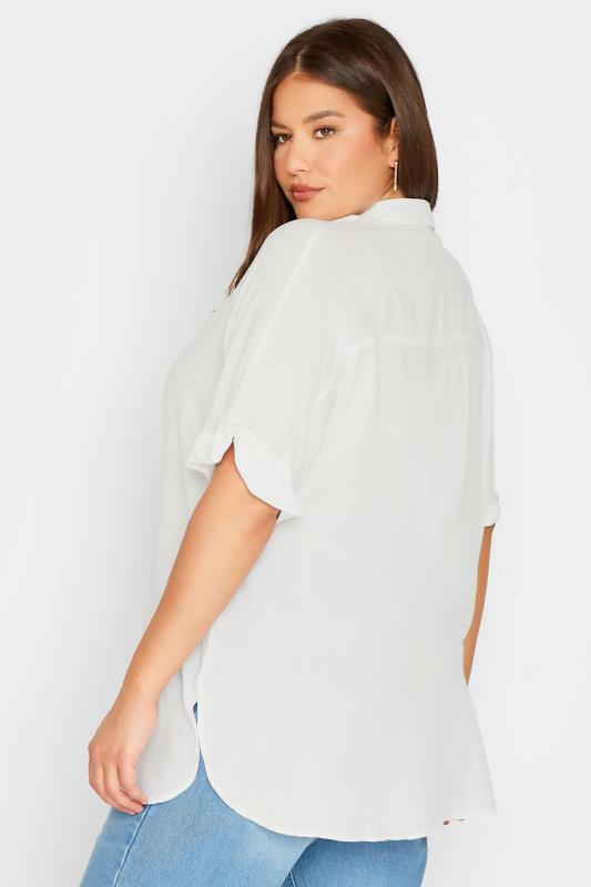 LTS Tall Women's White Short Sleeve Shirt | Long Tall Sally 3