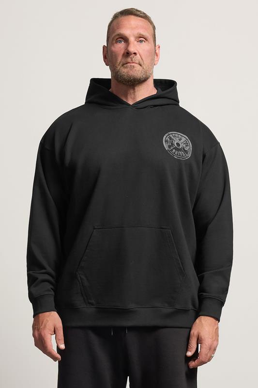  IronRhino Big & Tall Black Weightplate Hoodie