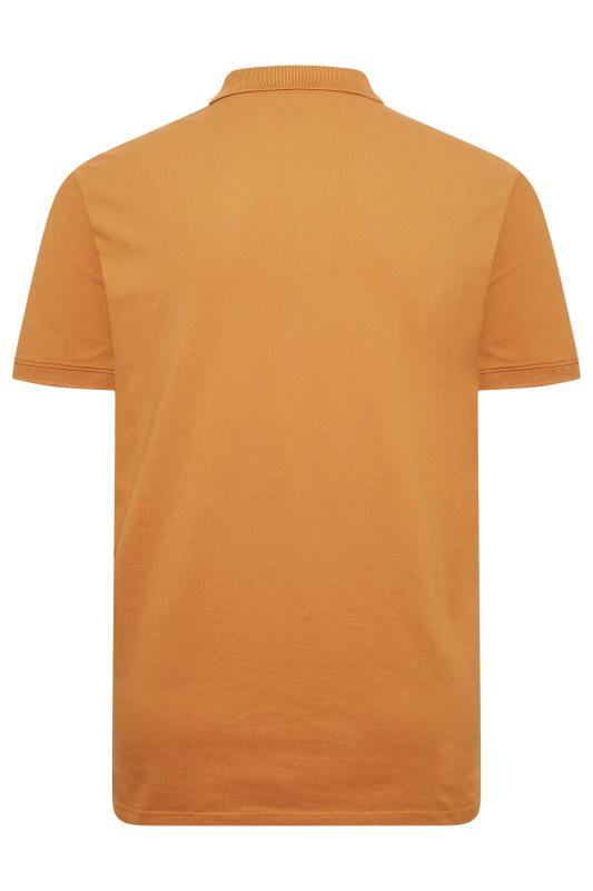 LYLE & SCOTT Big & Tall Orange Logo Polo Shirt | BadRhino 4