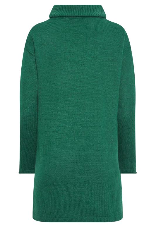 M&Co Teal Green Roll Neck Tunic Jumper | M&Co 8