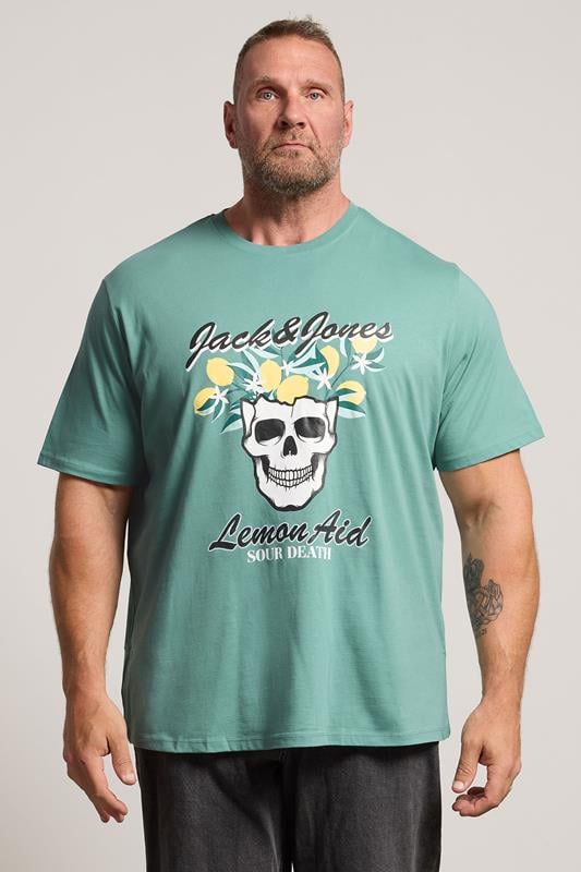  JACK & JONES Big & Tall camiseta gráfica «Lemon Aid» azul