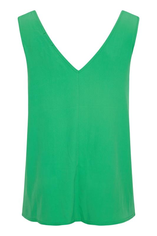 YOURS LONDON Curve Green Ruffle Vest Top_Y.jpg