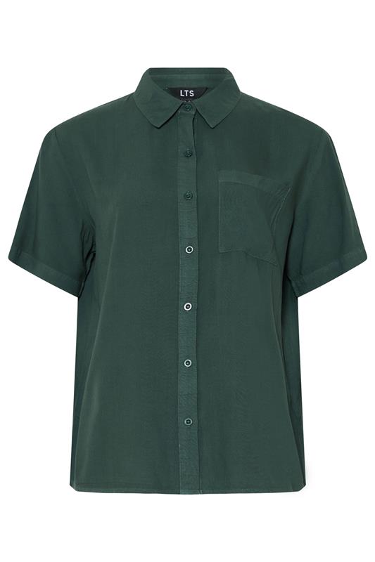 LTS Tall Women's Forest Green Short Sleeve Shirt | Long Tall Sally 5