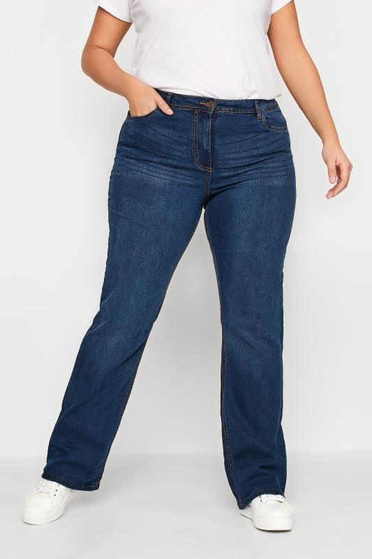 Tall Women's Blue RAE Bootcut Jeans | Long Tall Sally  1