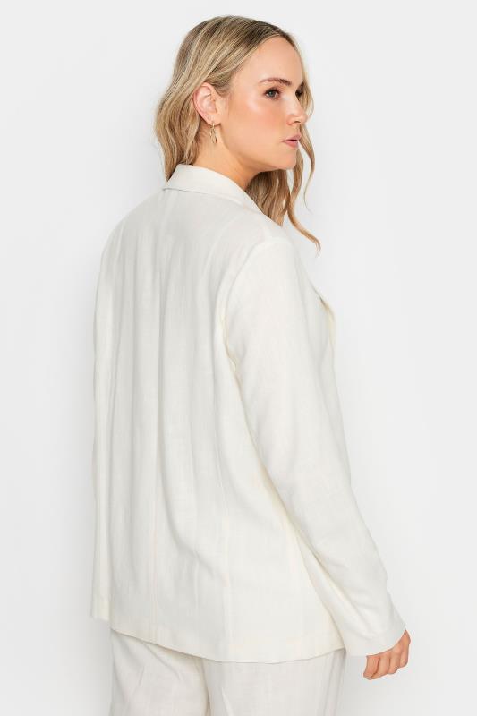LTS Tall Women's White Linen Blazer | Long Tall Sally 5
