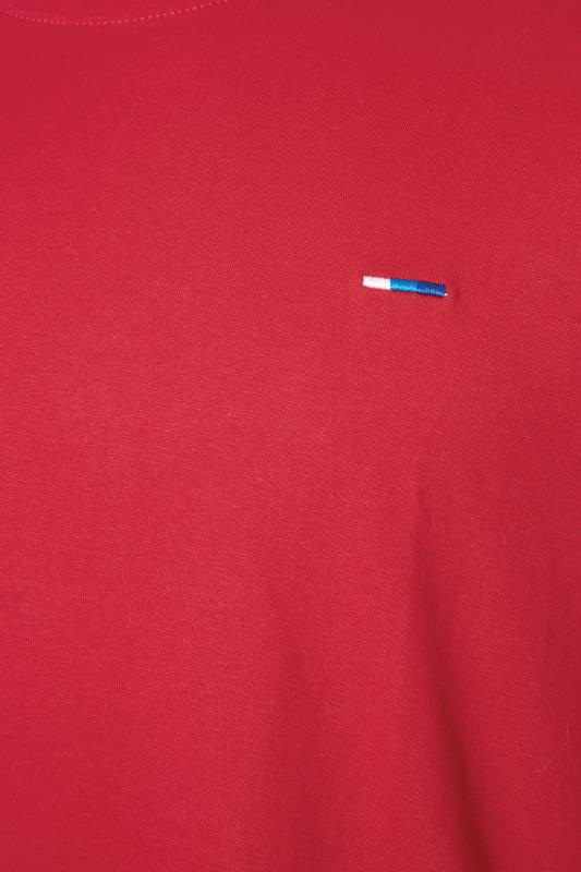 BadRhino Big & Tall Red Plain T-Shirt 2