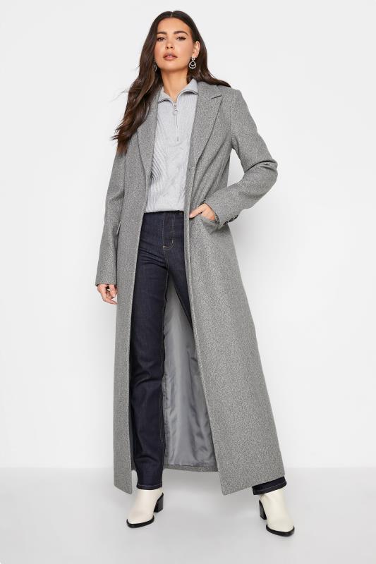 Tall  LTS Tall Grey Long Formal Coat