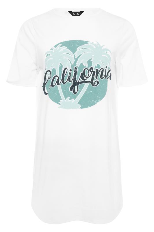 LTS Tall White 'California' Slogan T-Shirt_F.jpg