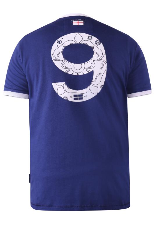 D555 Big & Tall Blue England Football T-Shirt | BadRhino 4