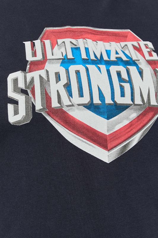 BadRhino Big & Tall Navy Blue Ultimate Strongman T-Shirt 2