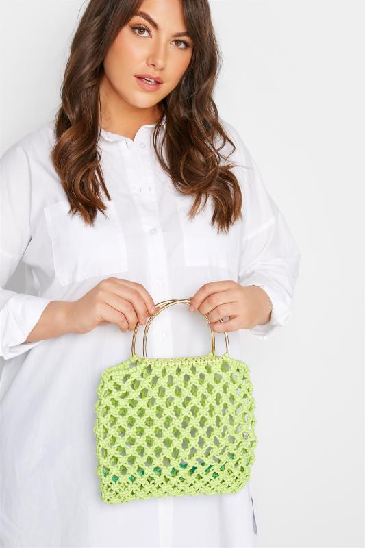 Lime Green Crochet Handle Bag_M.jpg
