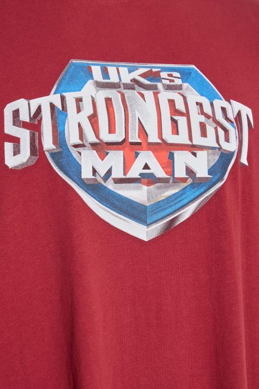 BadRhino Big & Tall Burgundy Red Ultimate Strongman T-Shirt 3