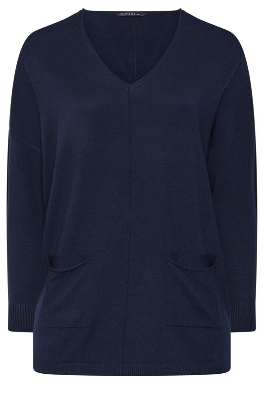  EVANS Zwarte trui met naaddetail