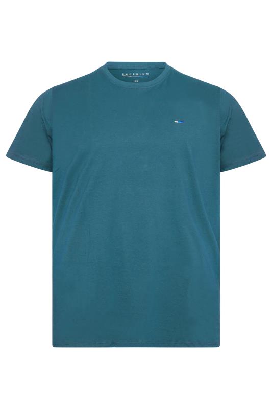BadRhino Big & Tall Ocean Blue Plain T-Shirt_F.jpg