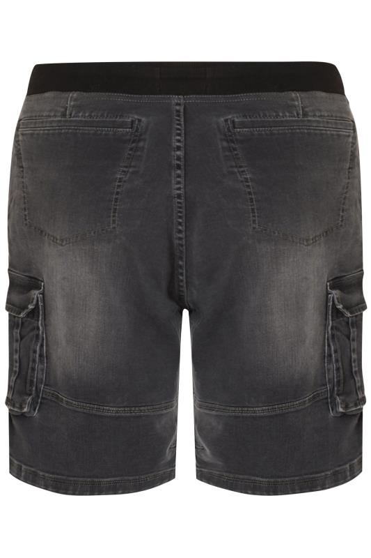 KAM Charcoal Grey Denim Shorts | BadRhino 4