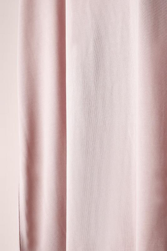 EVANS Plus Size Blush Pink Pleat Front Modal Rich Top | Evans 8
