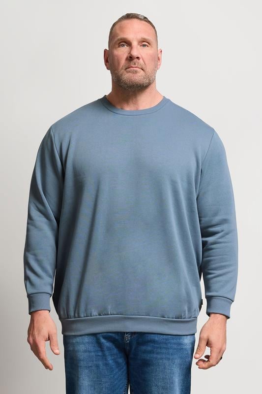 JACK & JONES Big & Tall Blue Mirage Sweatshirt