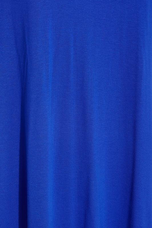 Plus Size Cobalt Blue Oversized T-Shirt | Yours Clothing  5
