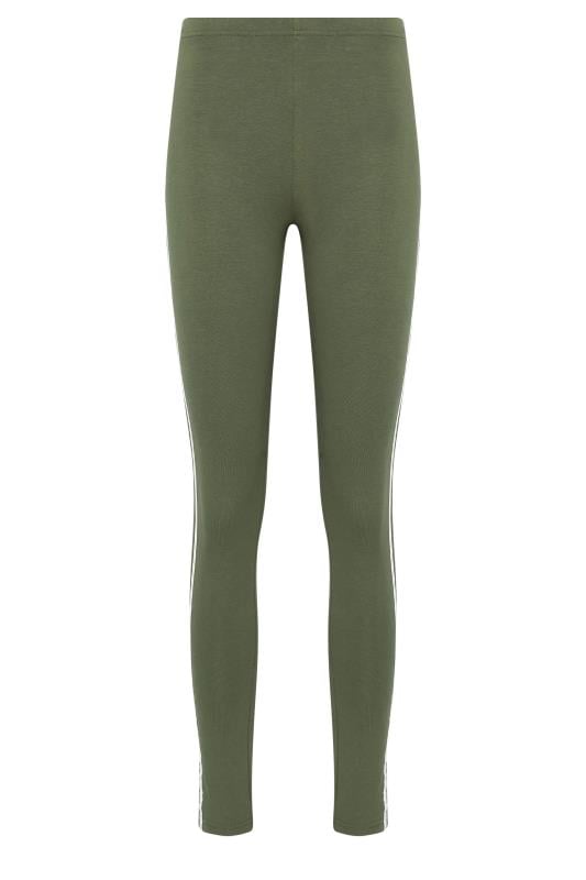 LTS Tall Khaki Green Stripe Leggings | Long Tall Sally 6