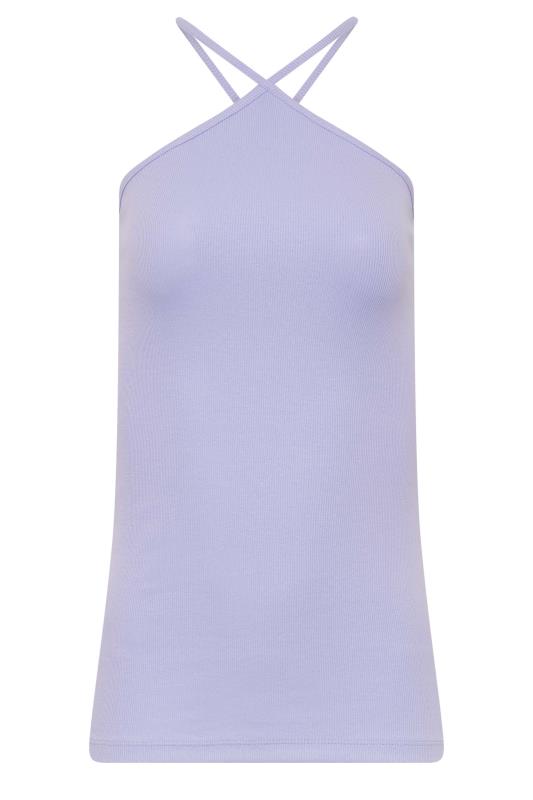 LTS Tall Women's Lilac Purple Halter Neck Vest Top | Long Tall Sally 6