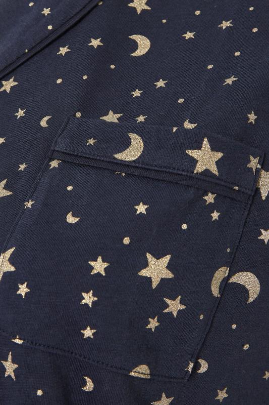 Curve Navy Blue Star & Moon Pyjama Set 5