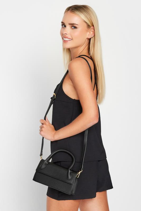 Black Top Handle Crossbody Bag | Yours Clothing  1