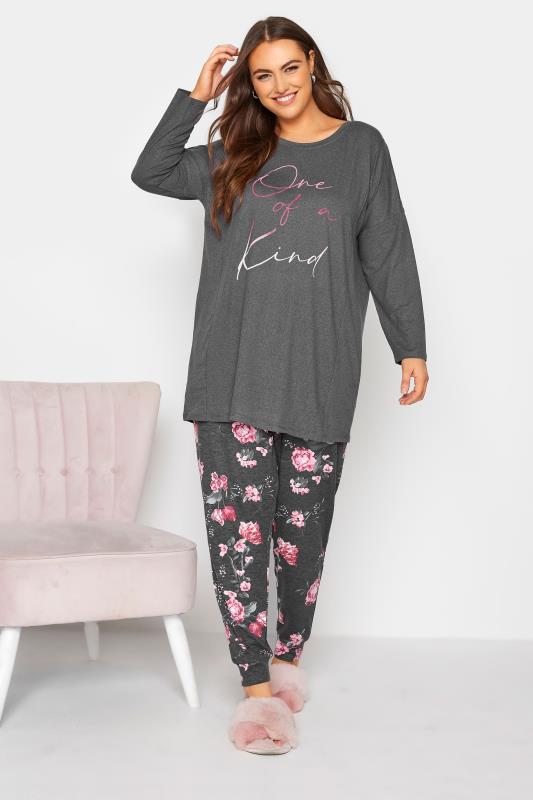 Grey 'One Of A Kind' Floral Lounge Set_A.jpg