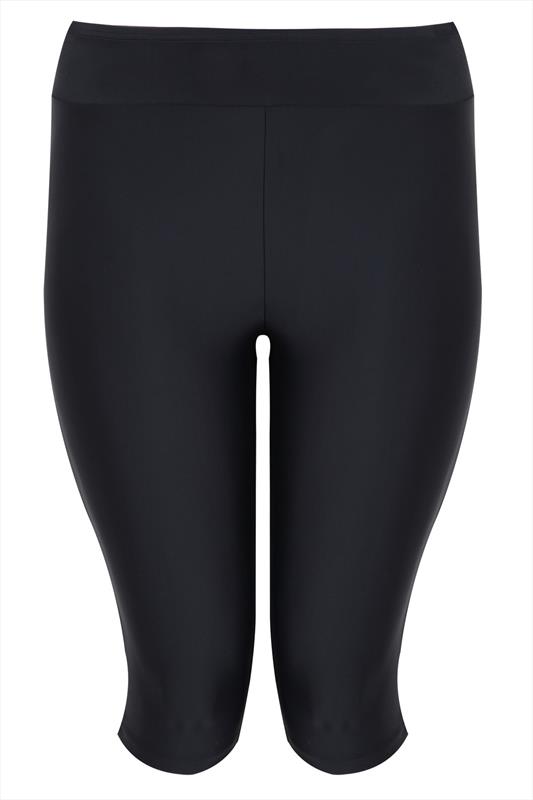 Black Stretch Swim Shorts plus sizes: 16,18,20,22,24,26,28,30,32 4