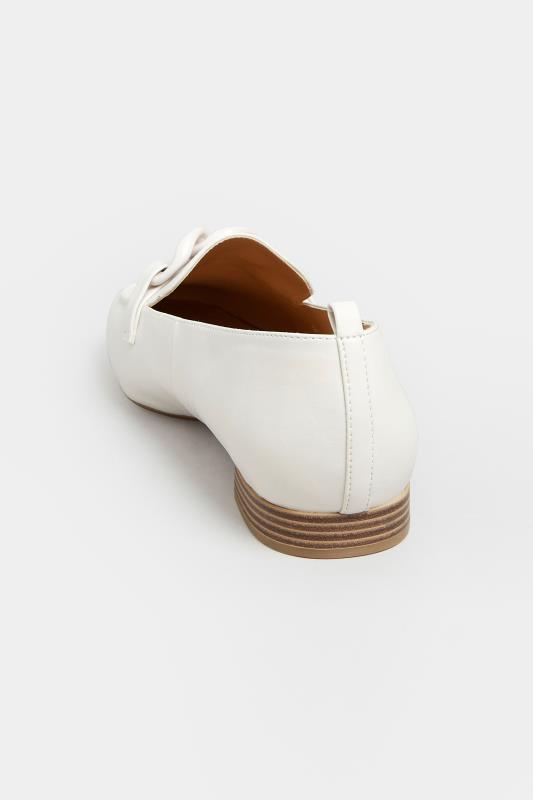 LIMITED COLLECTION Ivory White Chain Loafers In Wide E Fit | Yours Clothing 4