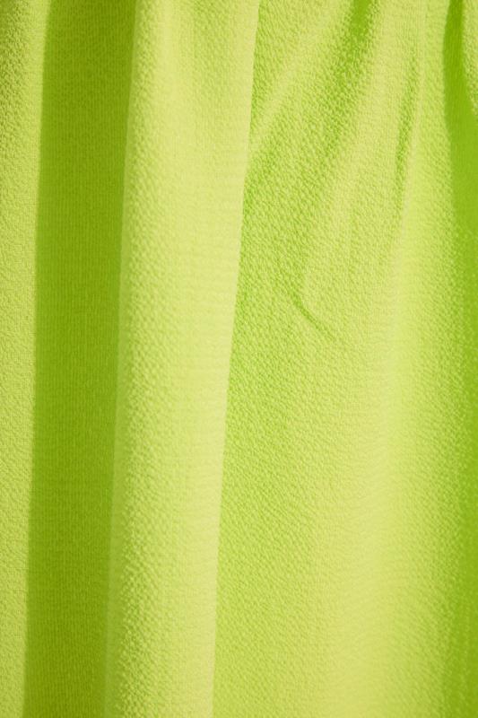 LIMITED COLLECTION Plus Size Lime Green Strappy Halter Cami Top | Yours Clothing 5