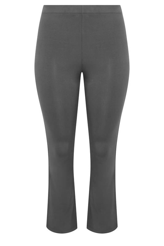 YOURS ACTIVE Plus Size Grey Flared Leggings | Yours Clothing 5