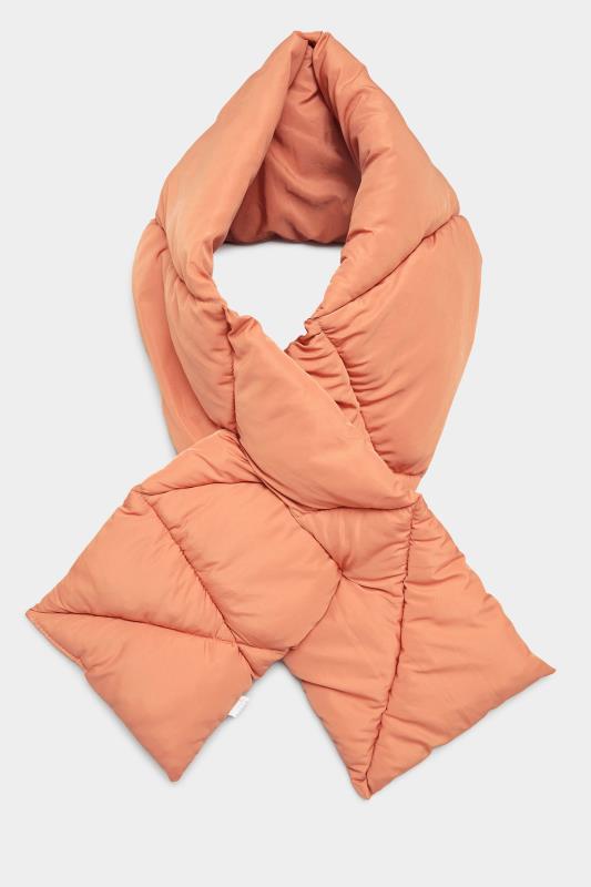Plus Size Pink Quilted Padded Scarf | Yours Clothing 2