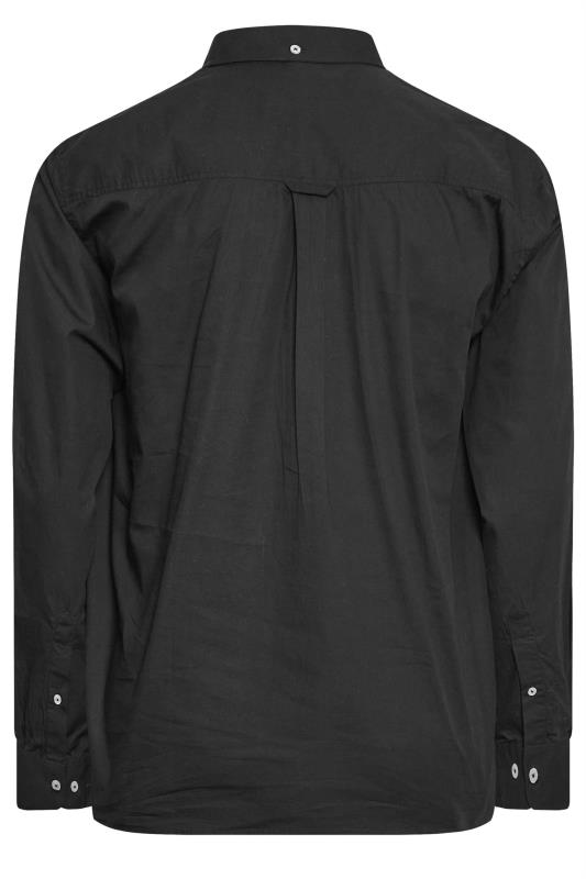 BadRhino Big & Tall 2 PACK Black Poplin Long Sleeve Shirts | BadRhino 4