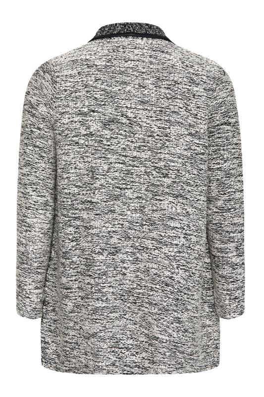 Grey Boucle Knitted Cardigan_BK.jpg