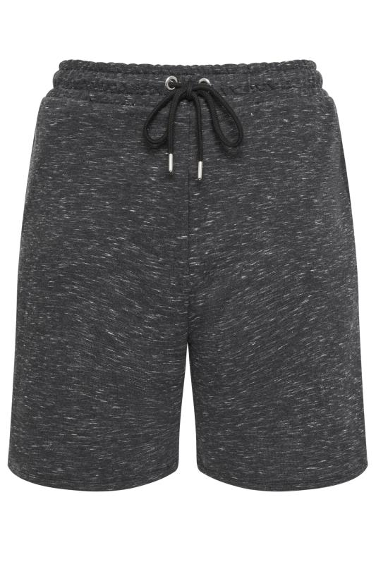YOURS Plus Size Grey Marl Elasticated Jogger Shorts | Yours Clothing 5