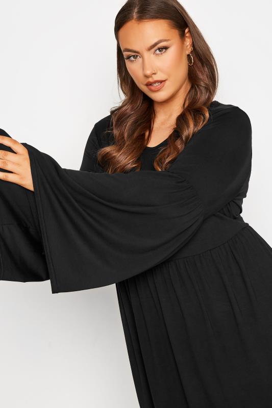 LIMITED COLLECTION Curve Black Long Sleeve Smock Top 4