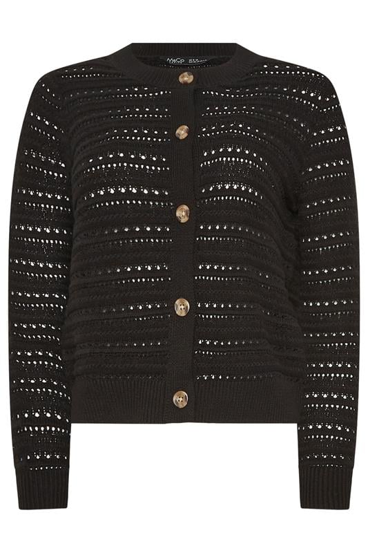 M&Co Petite Black Crochet Cardigan | M&Co 5