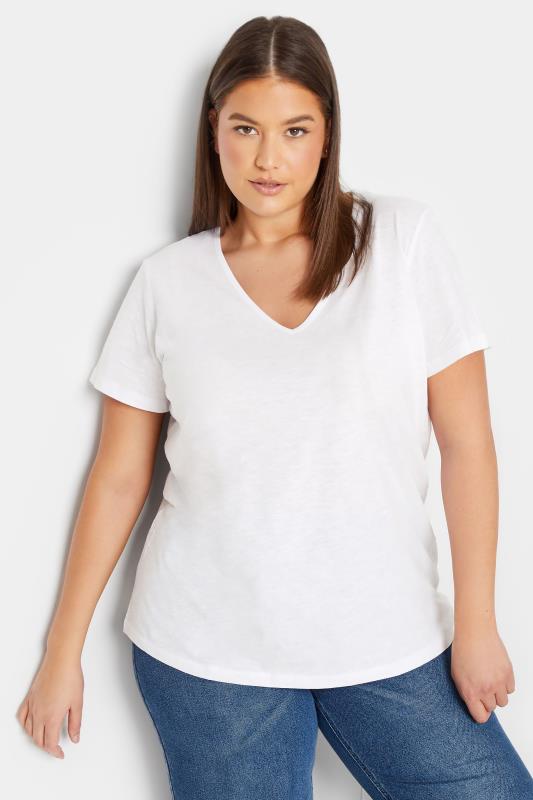Tall  LTS Tall White Short Sleeve Cotton T-Shirt
