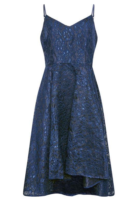 YOURS LONDON Plus Size Navy Blue Lace Midi Dress | Yours Clothing 6
